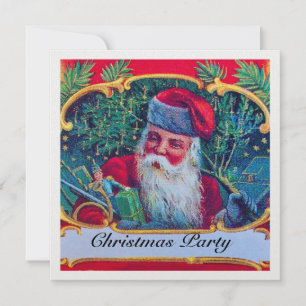 SANTA VINTAGE CHRISTMAS PARTY Eis Einladung