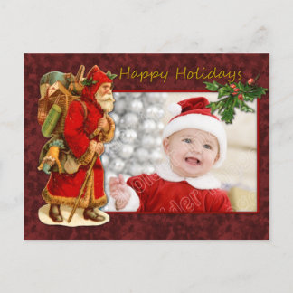 Santa Vintage Design Feiertagspostkarte