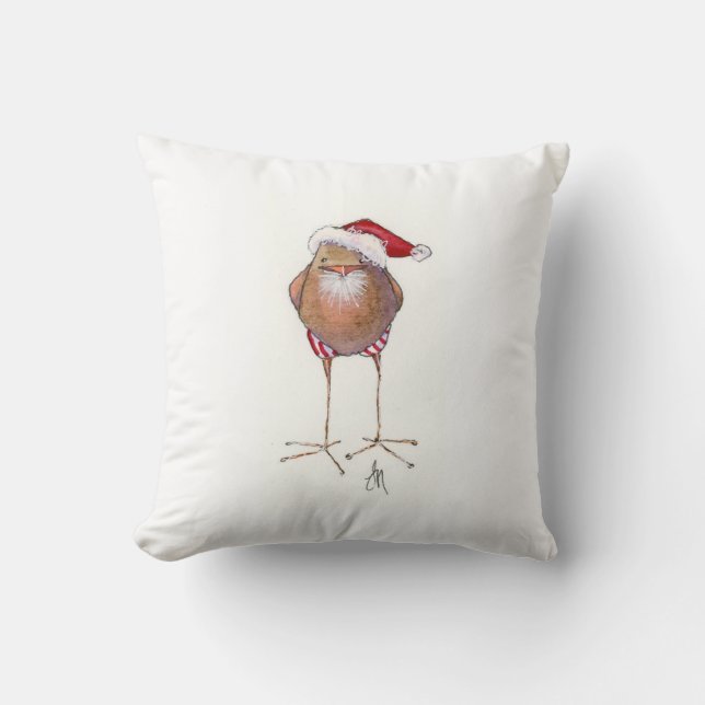 Santa-Vogelkissen Kissen (Vorderseite)