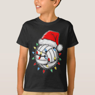 Santa Volleyball Ball Shirt Männer Jugend Jungen W