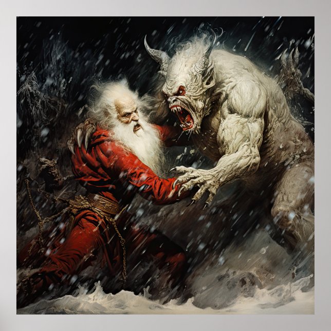 Santa VS Krampus Poster (Vorne)
