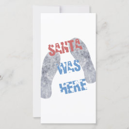 Santa war hier feiertagskarte