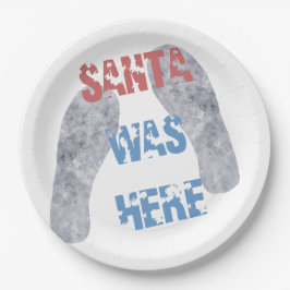 Santa war hier pappteller