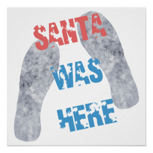 Santa war hier poster