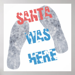 Santa war hier poster