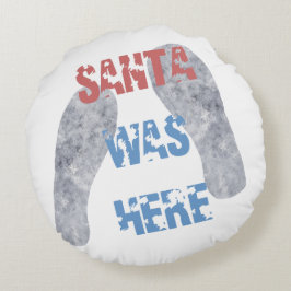 Santa war hier rundes kissen