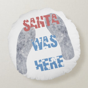 Santa war hier rundes kissen