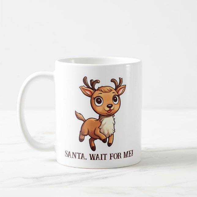 Santa, warte auf mich! kaffeetasse (Links)