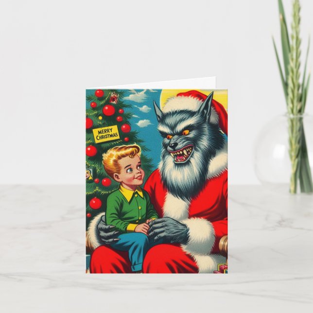 Santa, was für große Augen Sie haben eine Karte (Vorderseite)