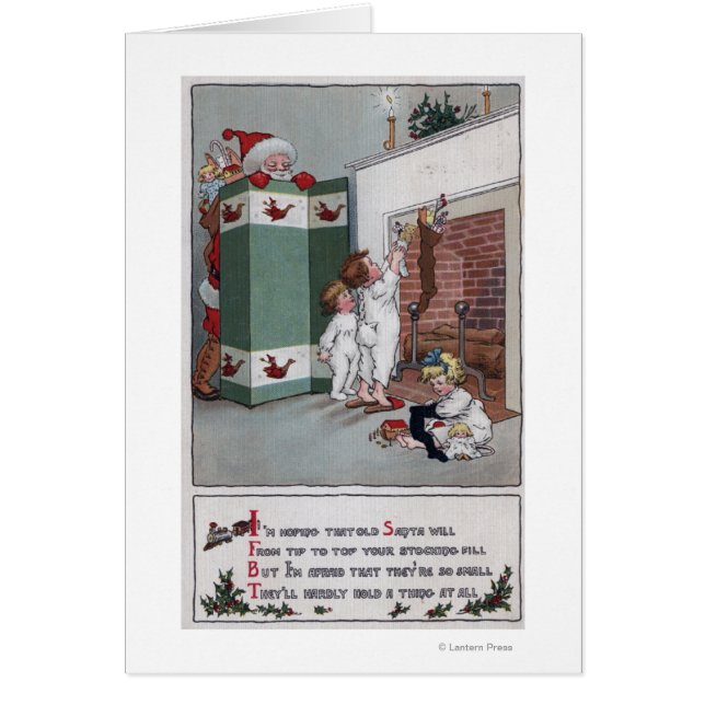 Santa Watching von hinter dem Bildschirm (Vorne)