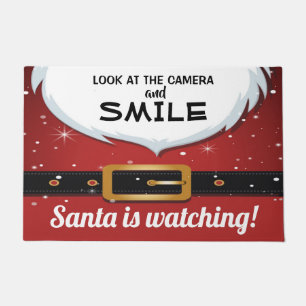 SANTA WATCHT FUßMATTE