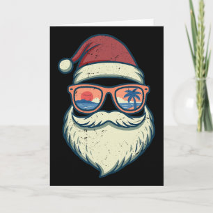 Santa Weihnachten im Juli Sommer Hawaiianischer We Karte