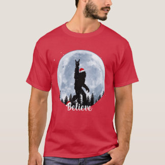 Santa Weihnachten Rock Sasquatch Xmas Mädchen T-Shirt