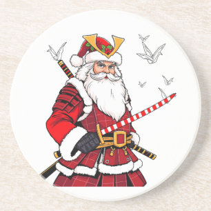 Santa Weihnachten Santa Claus japanische Kunst Sam Getränkeuntersetzer