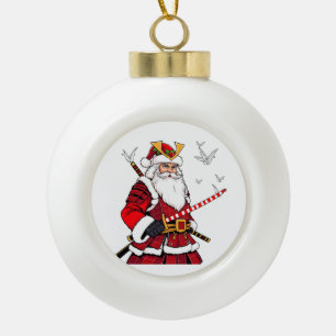 Santa Weihnachten Santa Claus japanische Kunst Sam Keramik Kugel-Ornament