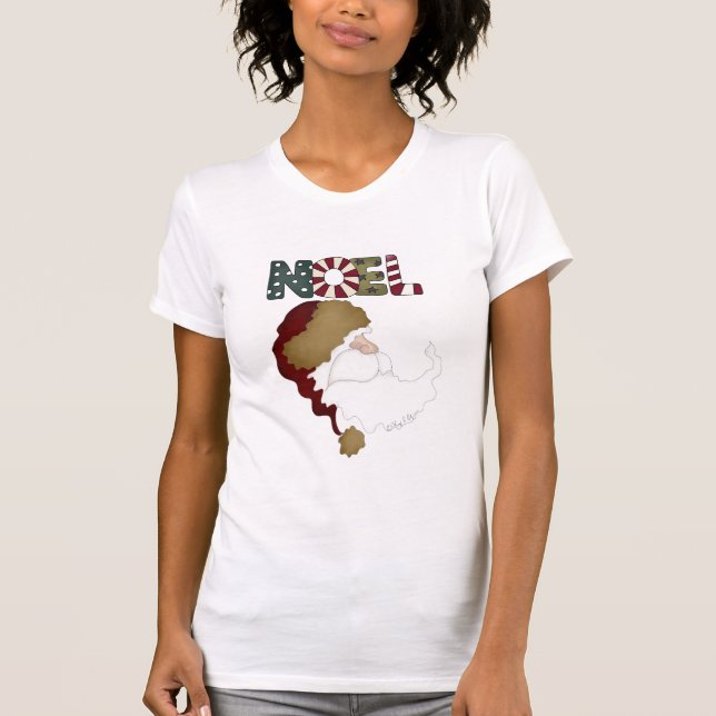 Santa Weihnachten T - Shirt und Geschenke (Vorderseite)
