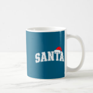 Santa Weihnachten Varsity Text Mit Hut Familie Xma Kaffeetasse