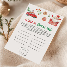 Santa Weihnachten Was ist in Santas Tasche Spiel