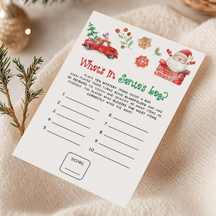 Santa Weihnachten Was ist in Santas Tasche Spiel