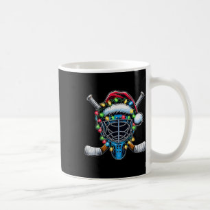 Santa Weihnachts-Hockeyspieler Kaffeetasse