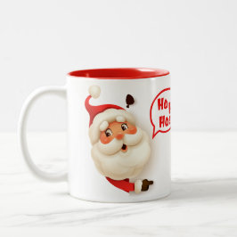 Santa-Weihnachtsbecher - Ho Ho Ho Zweifarbige Tasse