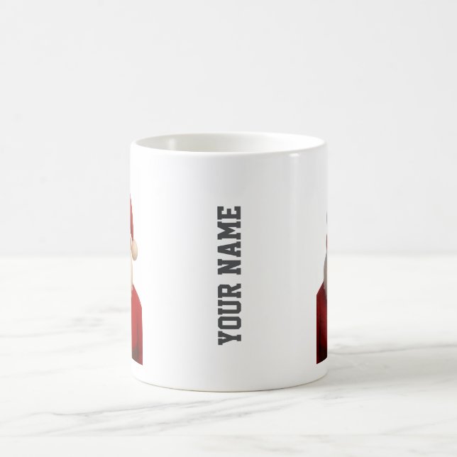 Santa-Weihnachtsbecher Kaffeetasse (Mittel)