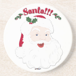 Santa!! Weihnachtsmann im Vintage-Stil Getränkeuntersetzer