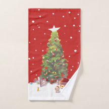 Santa Welpe: Lächelnder Bichon & Weihnachtsbaum