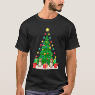 Santa Welsh Corgi Hund Weihnachtsbaum Xmas Hund T-Shirt