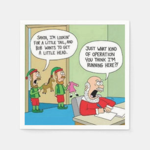 Santa-Werkstatt-Betrieb Serviette