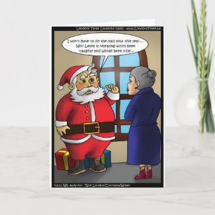 Santa & Wiki Leaks Funny Gifts T-Shirts & Karten