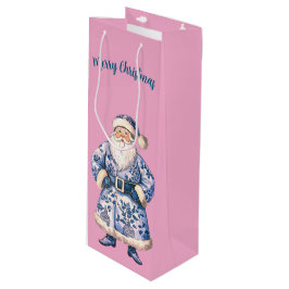 Santa Wine Gift Bag Geschenktüte Für Weinflaschen
