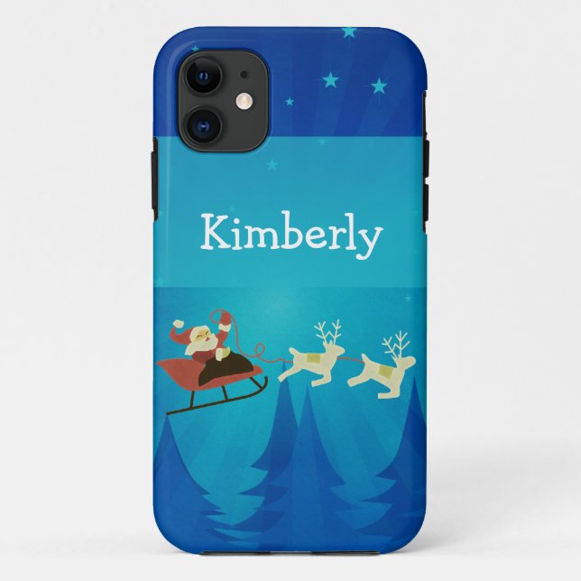 Santa Winter Scene CM iPhone 5 BT ID Case (Rückseite)