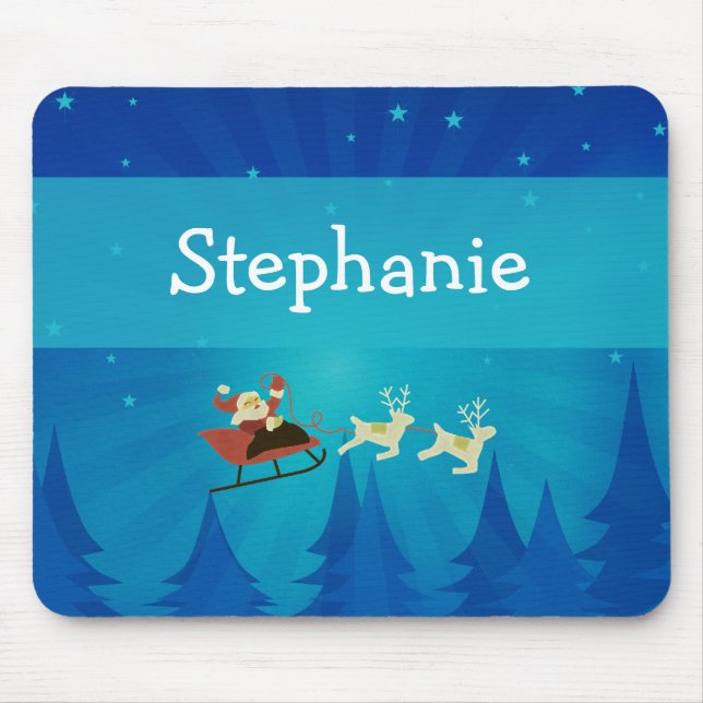 Santa Winter Szene Mousepad (Vorne)