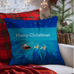 Santa Winter Szene Pillow Kissen