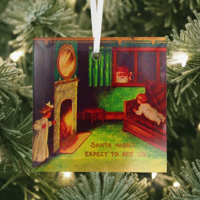 Santa wird nicht erwarten, uns zu sehen Ornament (Insitu)