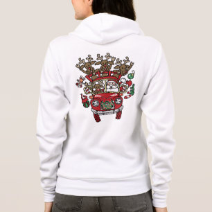 Santa Woody und sein Weihnachtsmann-Cartoon Hoodie