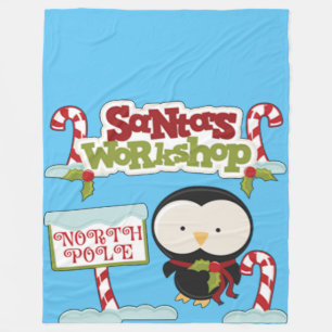 Santa Workshop Pinguin Fleecedecke