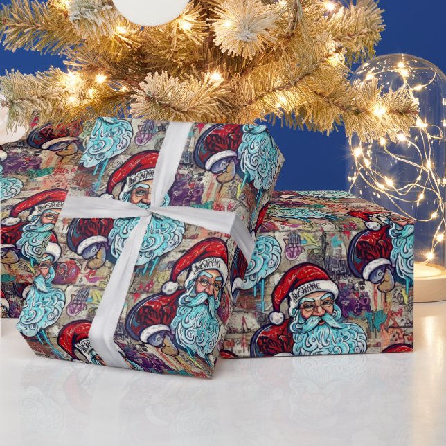 Santa Wrapping Paper Geschenkpapier (Feiertage)