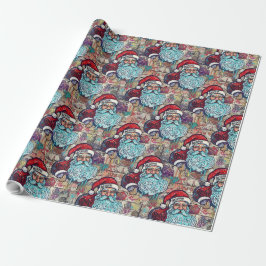 Santa Wrapping Paper Geschenkpapier