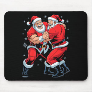 Santa Wrestling Liebhaber Lustiger Wrestler Weihna Mousepad
