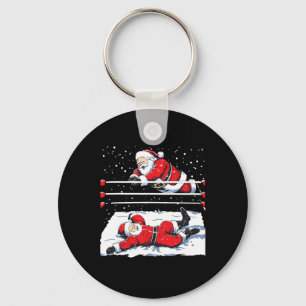 Santa Wrestling Lover Wrestler Weihnachten Weihnac Schlüsselanhänger
