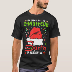 Santa Xmas Pajamas sind nett zu Chauffeur Christus T-Shirt
