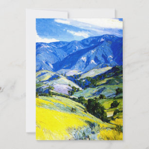 "Santa Ynes Mountains" von Carl Oscar Borg Dankeskarte