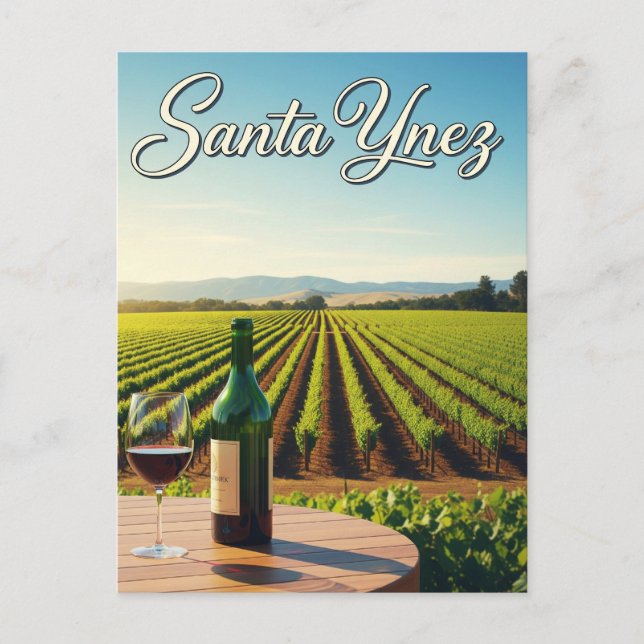 Santa Ynez California Postkarte (Vorderseite)