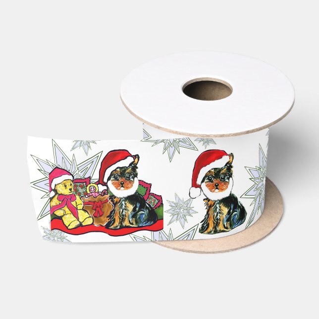 SANTA YORKIE POO SATINBAND (Spule)