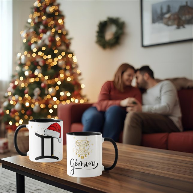 Santa Zodiac Gemini Mug Tasse (Von Creator hochgeladen)