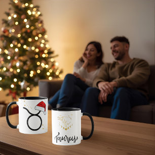 Santa Zodiac Stier  Tasse