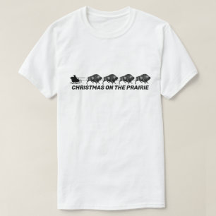 Santa'a Sleigh mit Bison T-Shirt