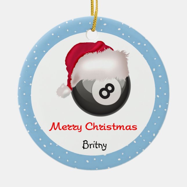 Santaball personalize keramikornament (Vorne)